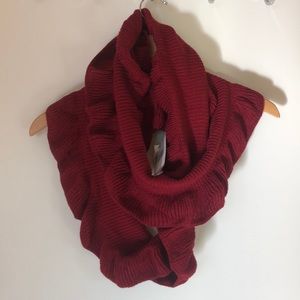 NWT Red infinity ring scarf